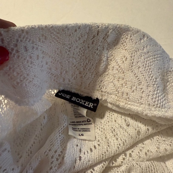 Joe Boxer White Lace swimsuit Cover up shorts - Picture 4 of 4
